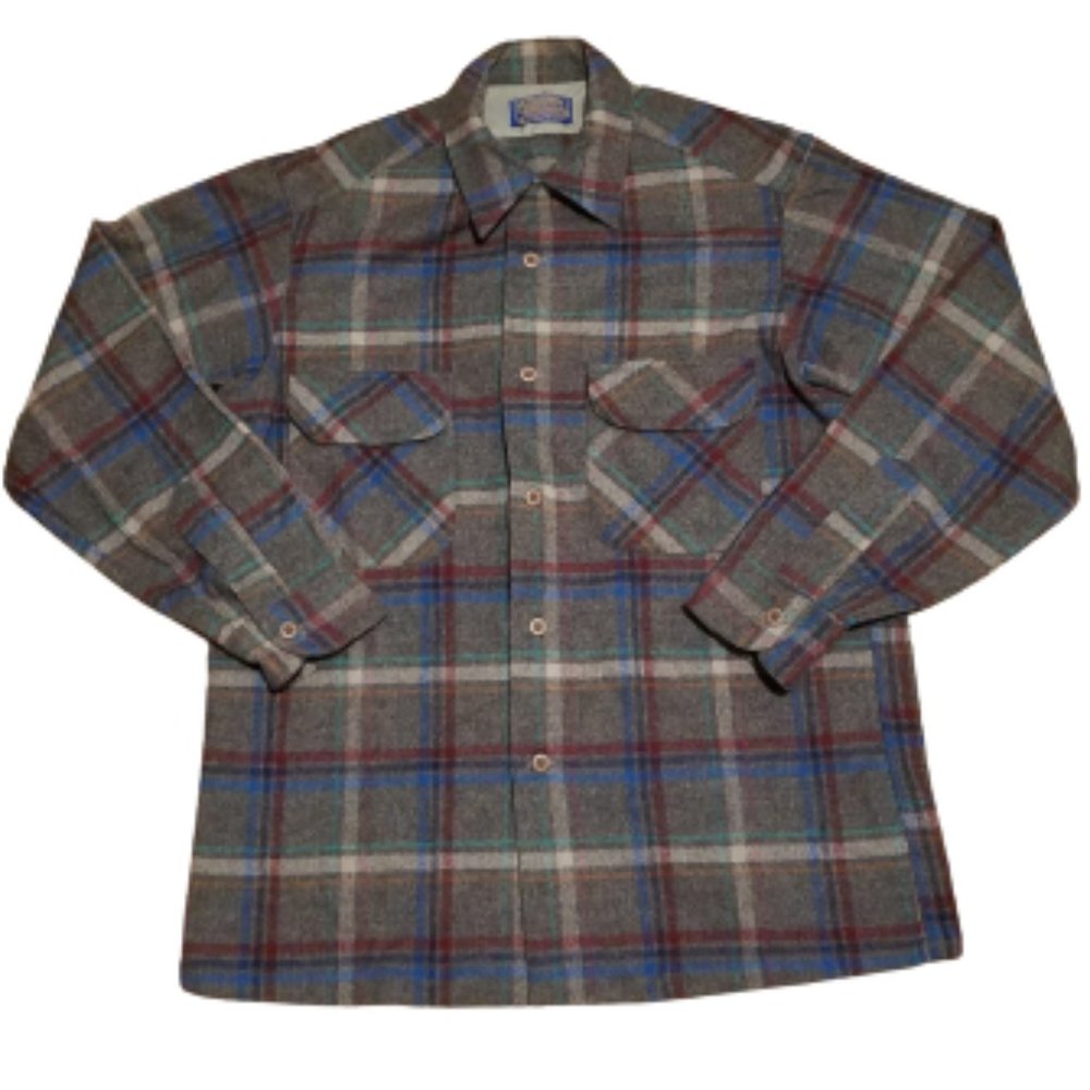 Pendleton Pure Virgin Wool Made in USA Button Up M